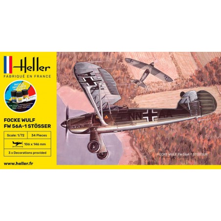 Focke Wulf FW 56A-1 Stösser 1:72 Starter Kit, Heller