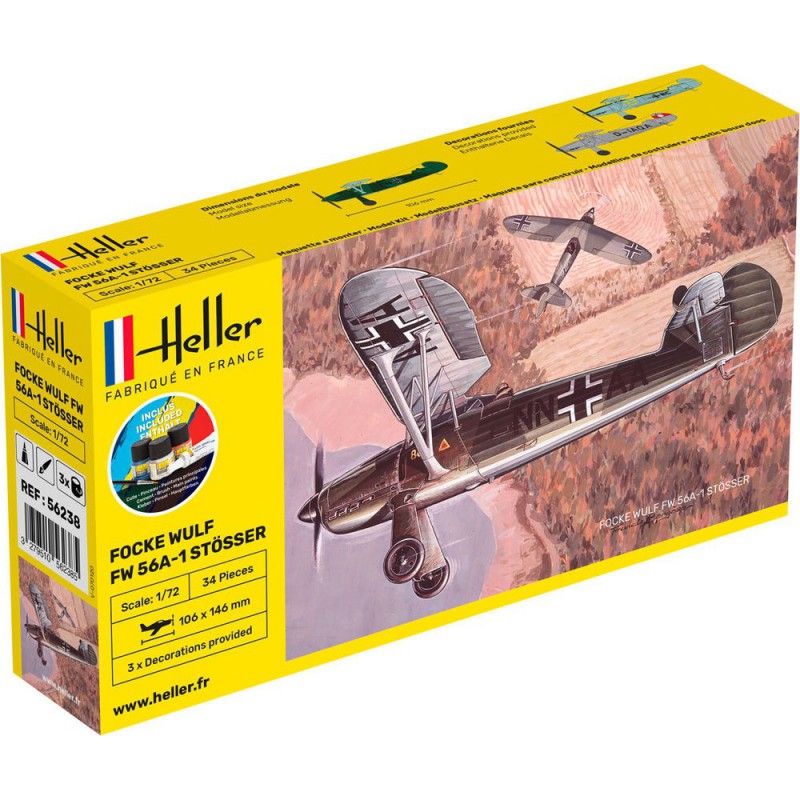 Focke Wulf FW 56A-1 Stösser 1:72 Starter Kit, Heller