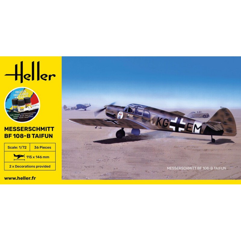 Messerscmitt BF 108 1:72 Starter Kit, Heller