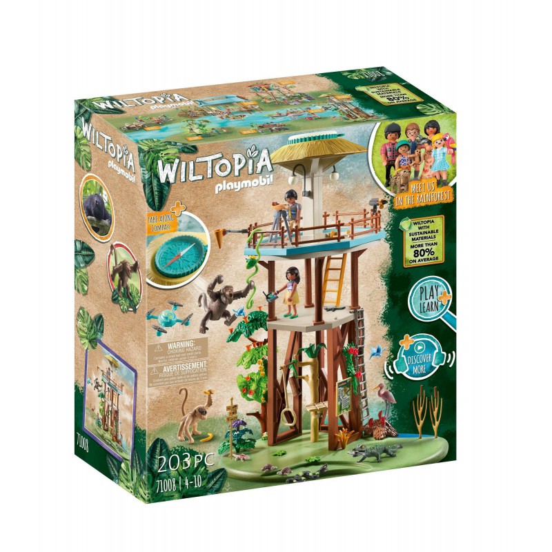 Playmobil - Wiltopia, Onderzoeksstation met kompas