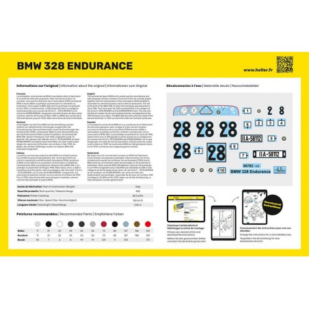 BMW 328 Endurance 1:24 Starter Kit, Heller