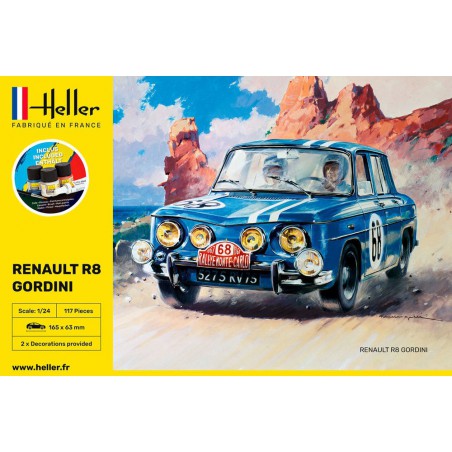 Renault R8 Gordini 1:24 Starter Kit, Heller