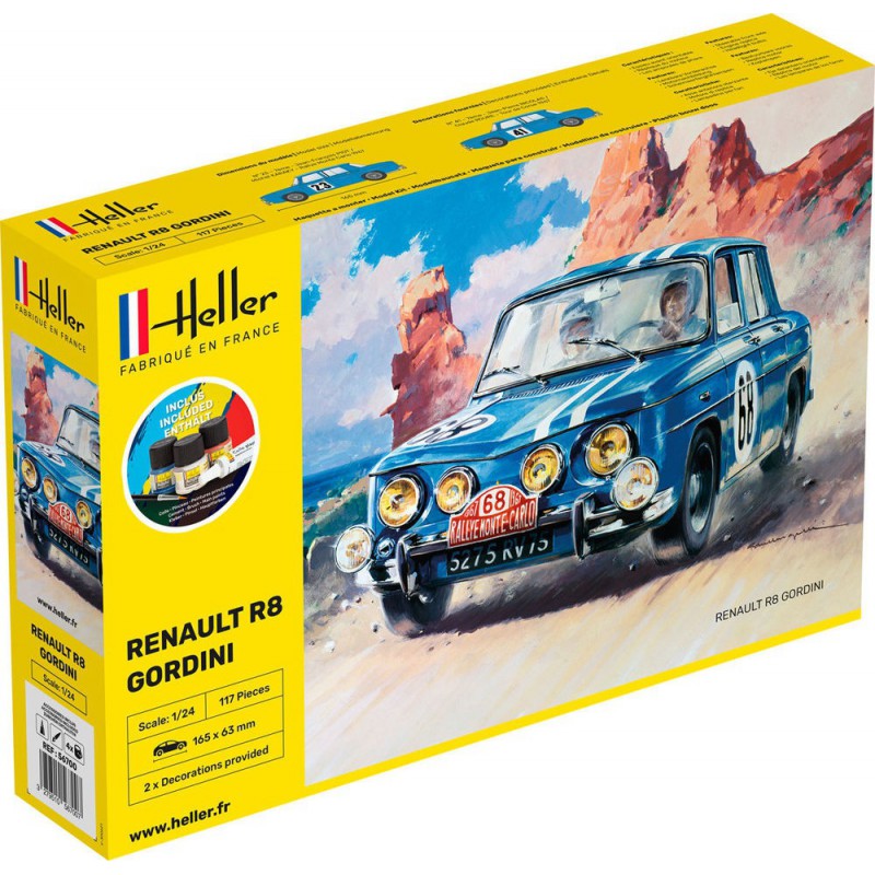 Renault R8 Gordini 1:24 Starter Kit, Heller