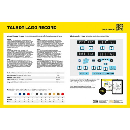 Talbot Largo Record 1:24 Starter Kit, Heller