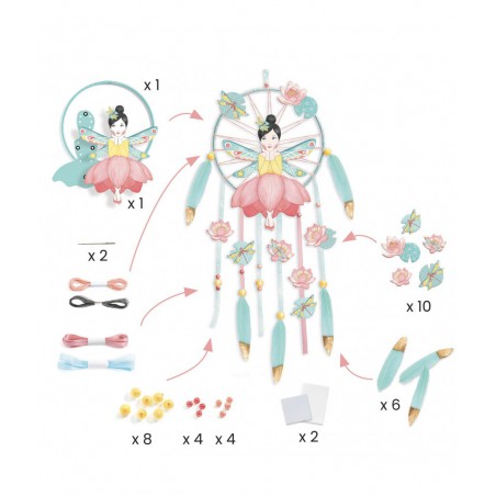 Djeco DIY Dromenvanger maken - Lotusbloemfee