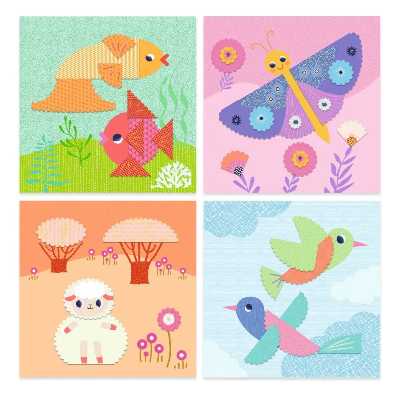 Djeco Creatief met papier, Kartelranden