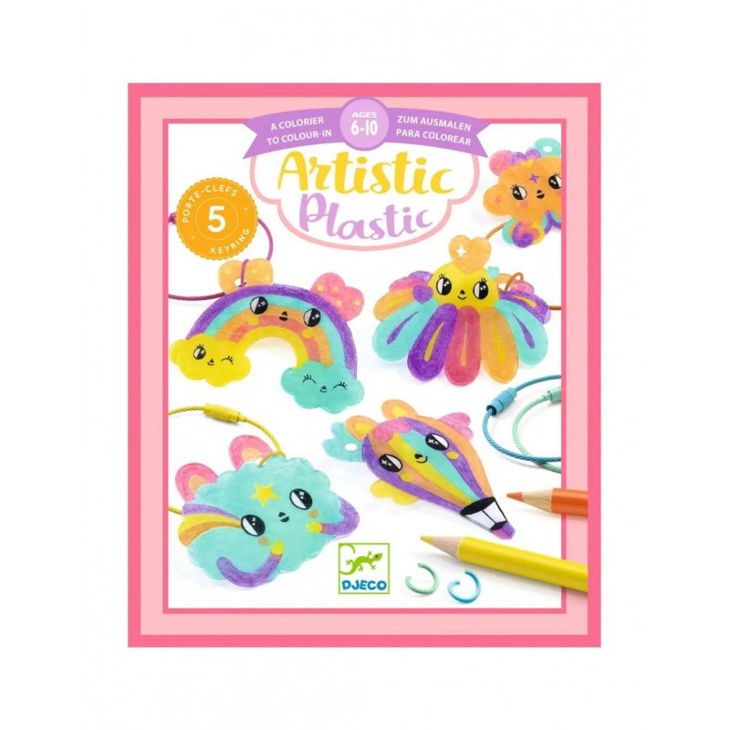 Djeco Artistic Plastic - Kawaii keyring