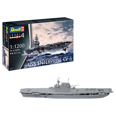 USS Enterprise CV-6 1:1200, 05824 Revell