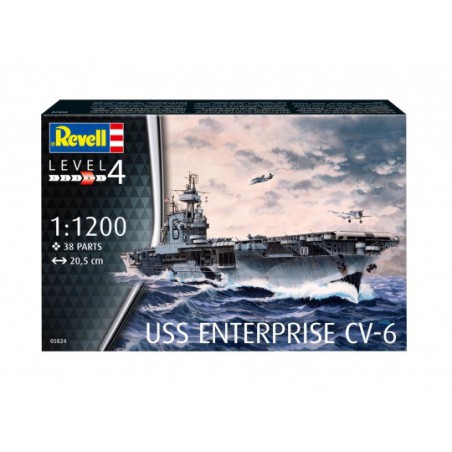 USS Enterprise CV-6 1:1200, 05824 Revell