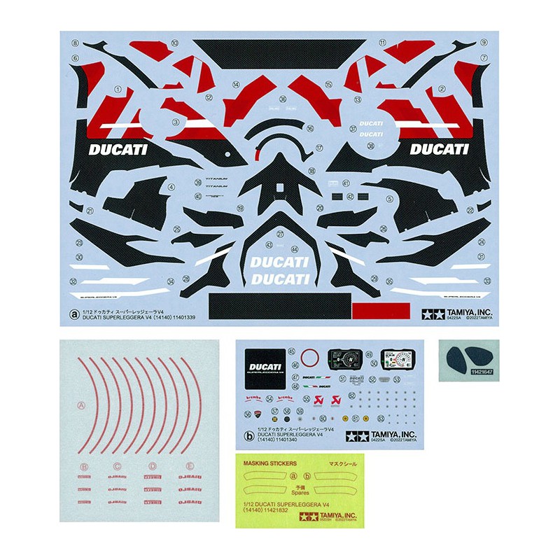 Ducati Superleggera V4 1:12 (No. 140), Tamiya