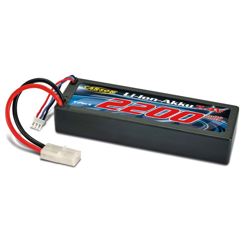 Carson Modellsport Schaalmodel accupack (Li-Ion) 2S 2200mAh 7.4V Tamiya-stekker