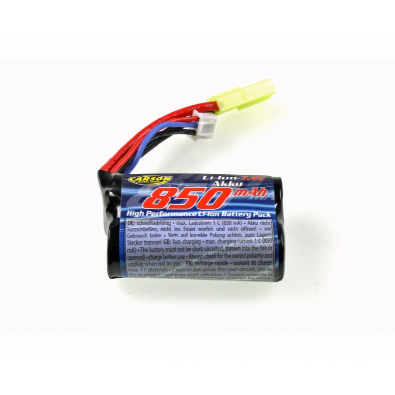 Carson Modellsport Schaalmodel accupack 7,4V/850mAh (Li-Ion) Tamiya-stekker