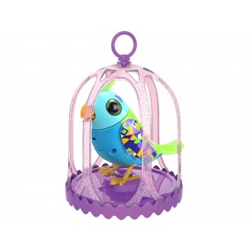 Silverlit, Digi Birds - Gold finch in cage (blauw groen)