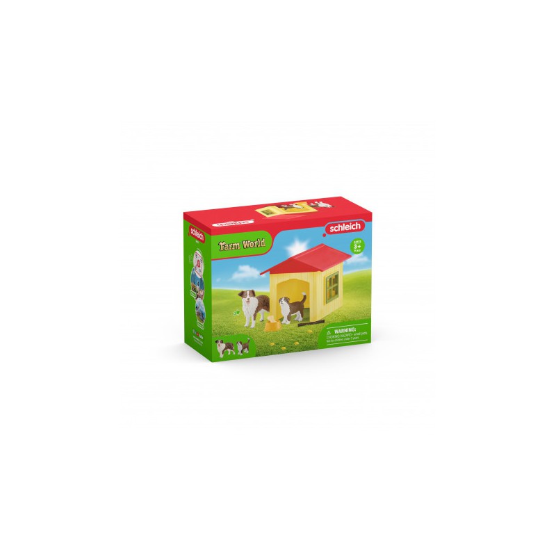 Schleich - Hondenhok met hond en accessoires
