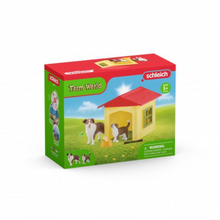 Schleich - Hondenhok met hond en accessoires