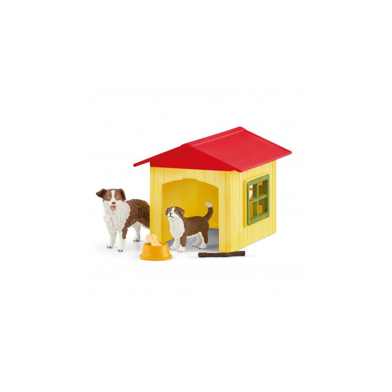 Schleich - Hondenhok met hond en accessoires