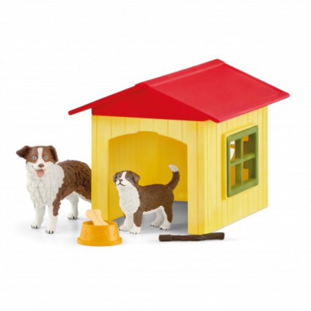 Schleich - Hondenhok met hond en accessoires