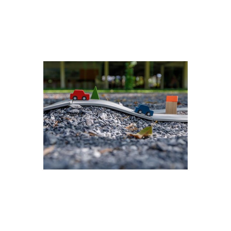 Plantoys, Rubber Road & Rail set