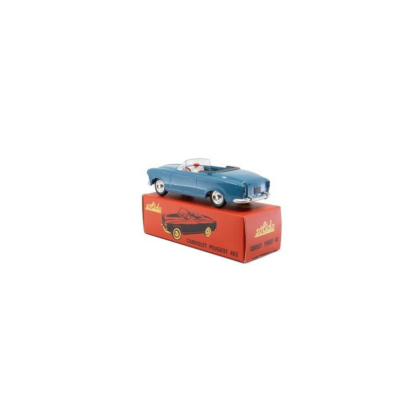 Peugeot 403 cabrio, blauw 1:43 Solido