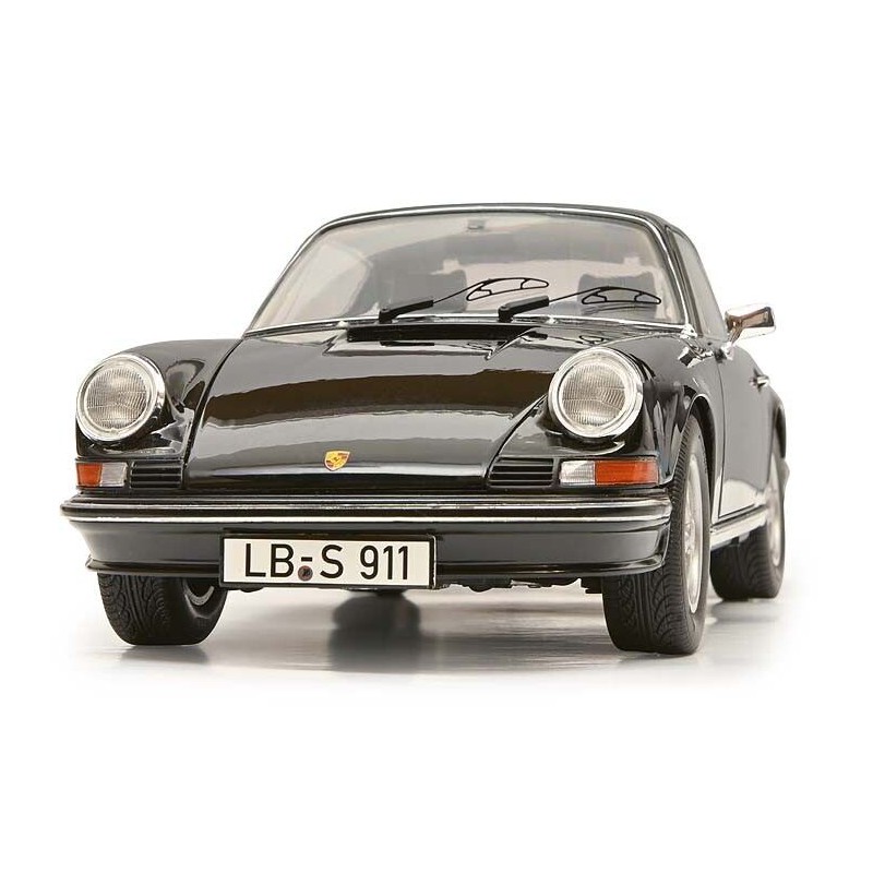 Porsche 911S Coupé 1973, zwart 1:18  Schuco