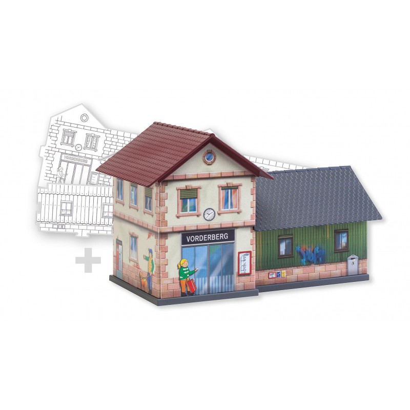 Faller, BASIC Station, incl. 1 Bernal-variant, H0 1:87