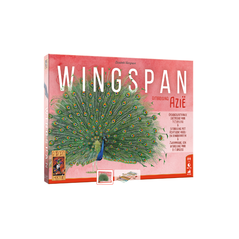 Wingspan uitbreiding: Azië - Bordspel, 999games