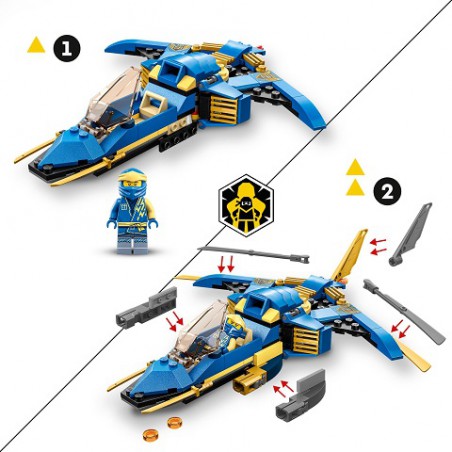 LEGO NINJAGO 71784 Jay's Bliksemstraaljager EVO