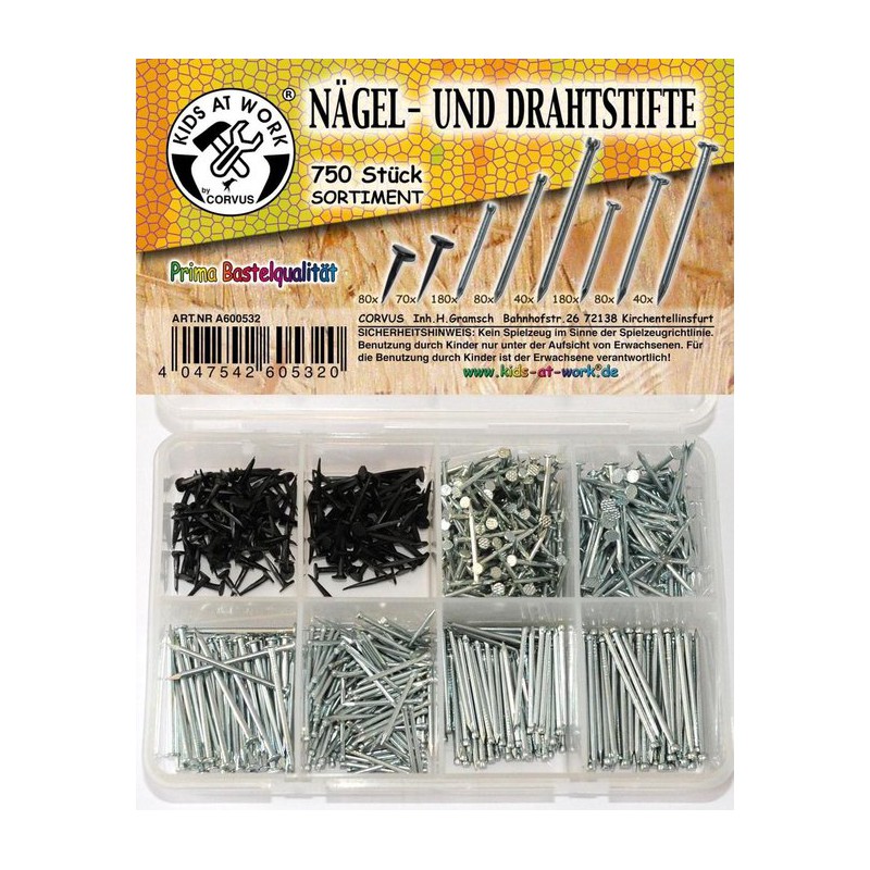 Kids at Work - Spijkers 750 st.