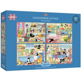 Gibsons Catastrophe Cottage (4 x 500 stukjes puzzel)