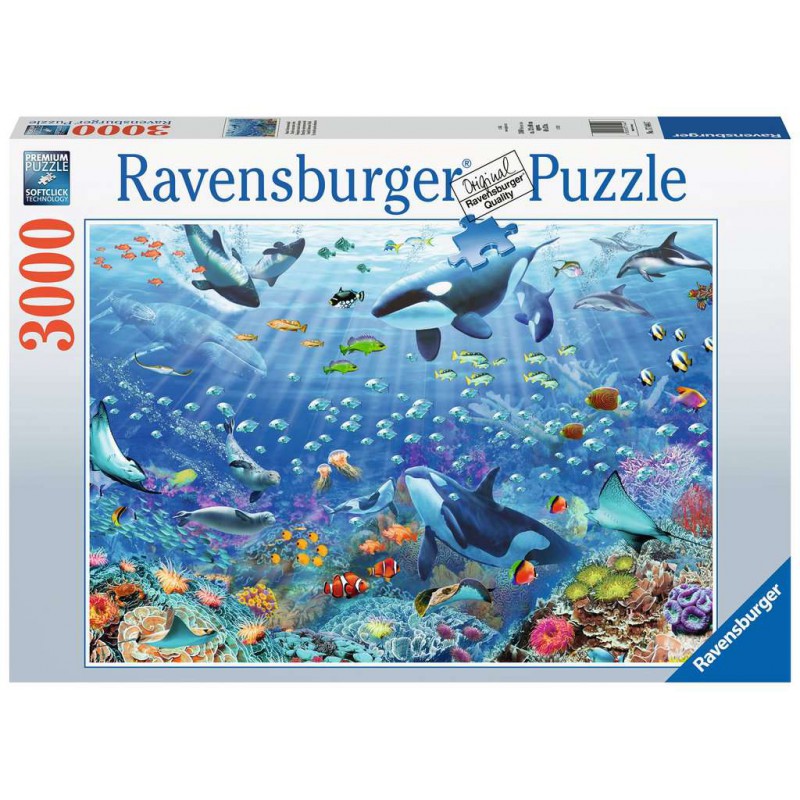 Kleurrijke onderwaterwereld,, 3000st Ravensburger. 121*80cm