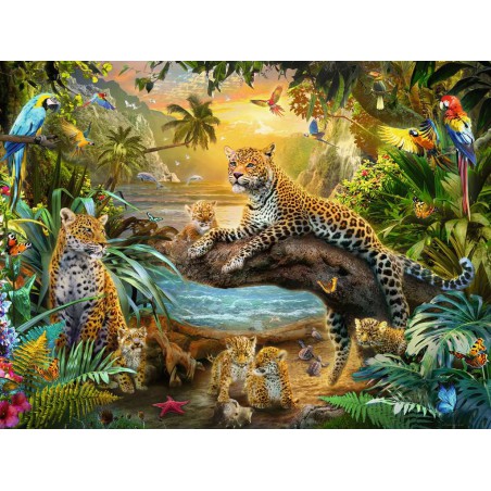 Luipaarden in de jungle, ravensburger 1500stukjes