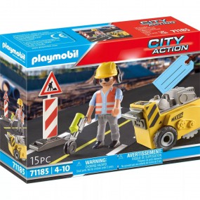 Playmobil City Action - Bouwvakker met randensnijder 71185