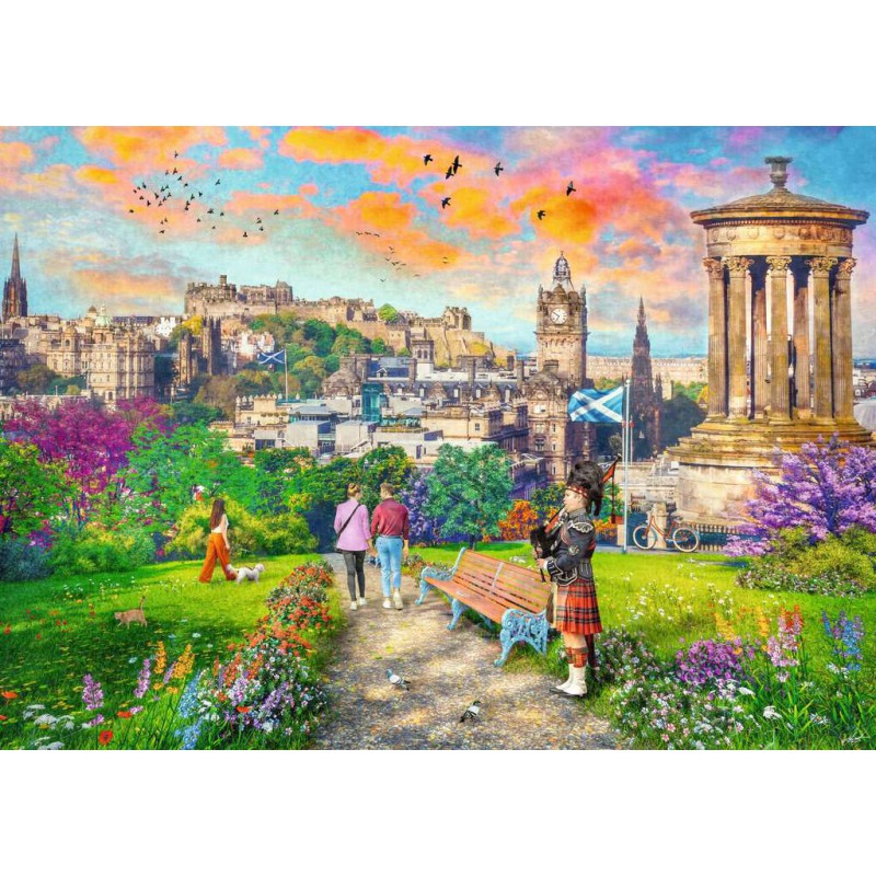 1000stukjes Ravensburger Romantisch Edinburgh