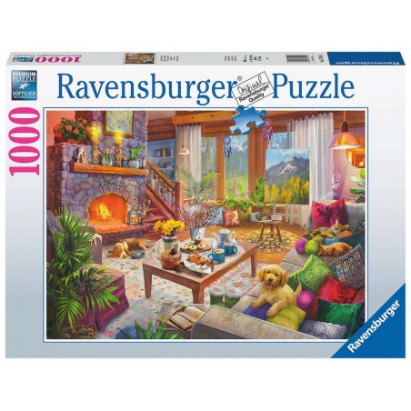 1000stukjes Ravensburger Gezellige hut