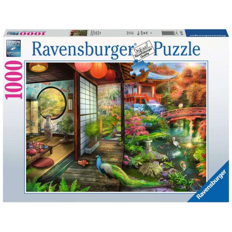 1000stukjes Ravensburger Theehuis in Japanse tuin