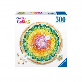 Circle of Colours: Pizza ronde  puzzel, 500p Ravensburger
