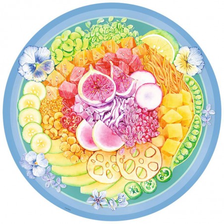 Circle of Colours: Pokébowl ronde  puzzel, 500p Ravensburger