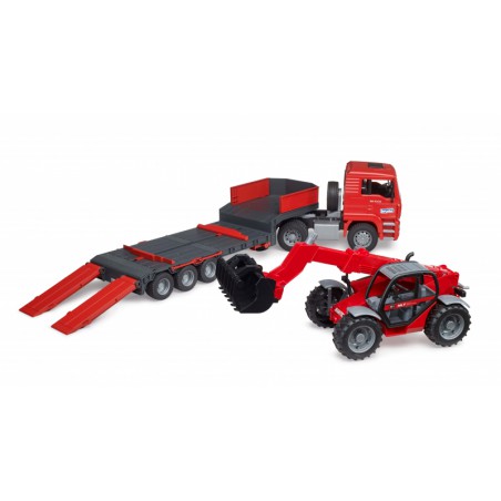 Bruder - MAN TGA Dieplader met manitou ML