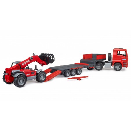 Bruder - MAN TGA Dieplader met manitou ML