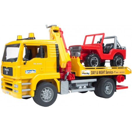 Bruder - MAN TGA tow truck met gel