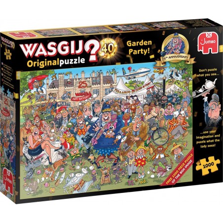 Wasgij Original 40 Jubileum, Tuinfeest - 2x1000stukjes, Jumbo puzzel