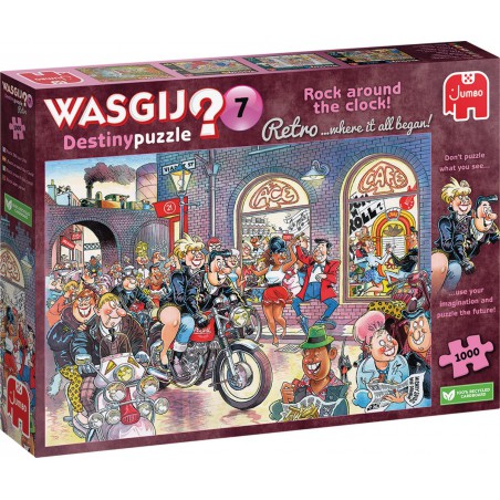 Wasgij Retro Destiny 7, Rock around the clock! (1000)  jumbo puzzel