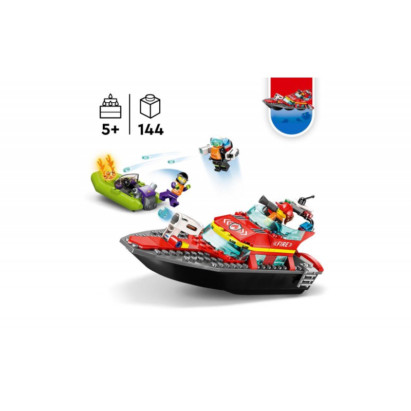 LEGO City 60373 Reddingsboot brand