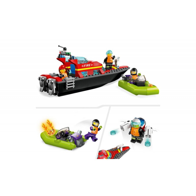 LEGO City 60373 Reddingsboot brand