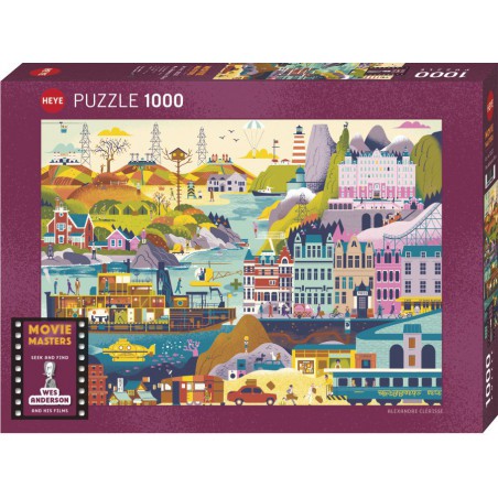 Wes Anderson Films Heye puzzel 1000 stukjes