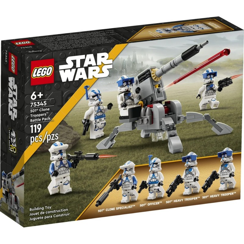 Remmen Manieren Dubbelzinnig LEGO STAR WARS - 75345 501st Clone Troopers Battle pack