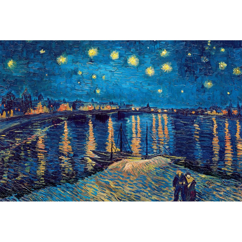 The Starry Night Over The Rhone - Vincent van Gogh 1000stukjes, eurographics puzzel,