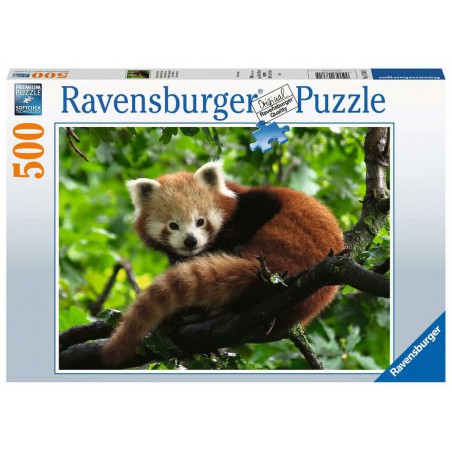 Schattige rode panda 500 stukjes puzzel  Ravensburger