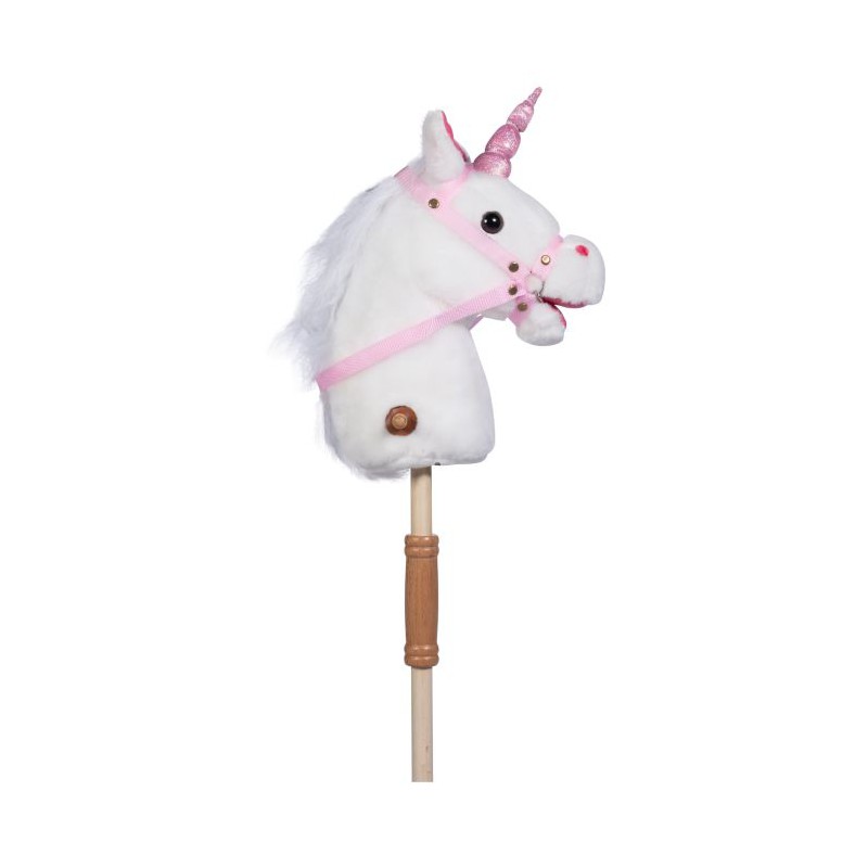 HKM Sports - Stokpaard Bella, wit eenhoorn