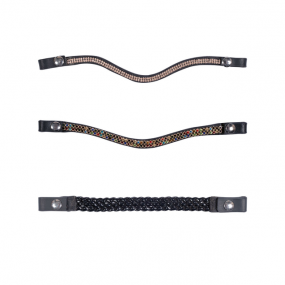 HKM Sports - Frontriemen set van 3, bont gekleurd 8398